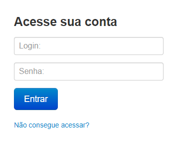 Como recuperar senha ou usuário?