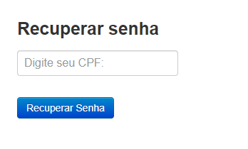 Como recuperar senha ou usuário?